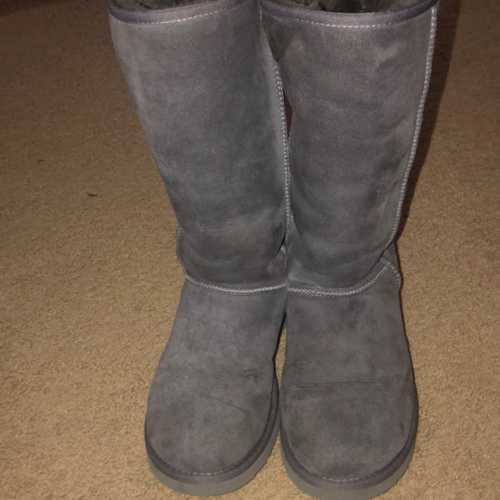 Classic Grey Tall Boots